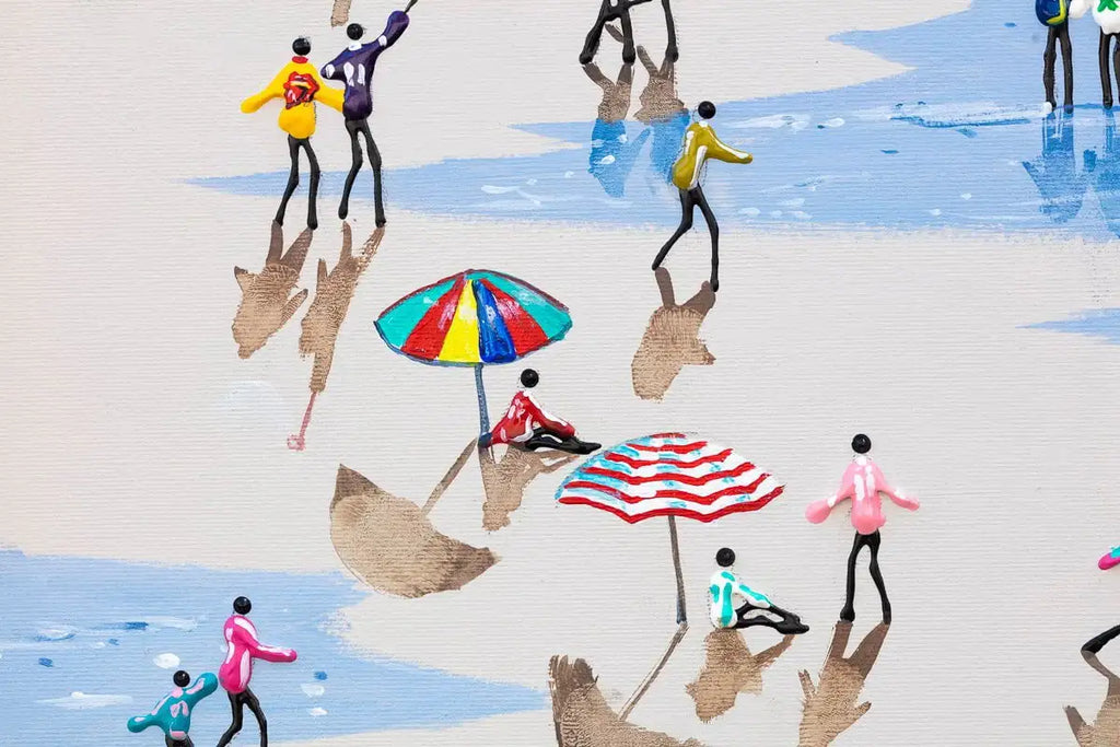 Fun on the Waves - Original - SOLD by artist Paola Cassais - Wyecliffe Galleries