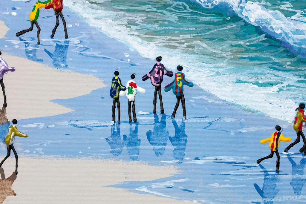 Fun on the Waves - Original - SOLD by artist Paola Cassais - Wyecliffe Galleries