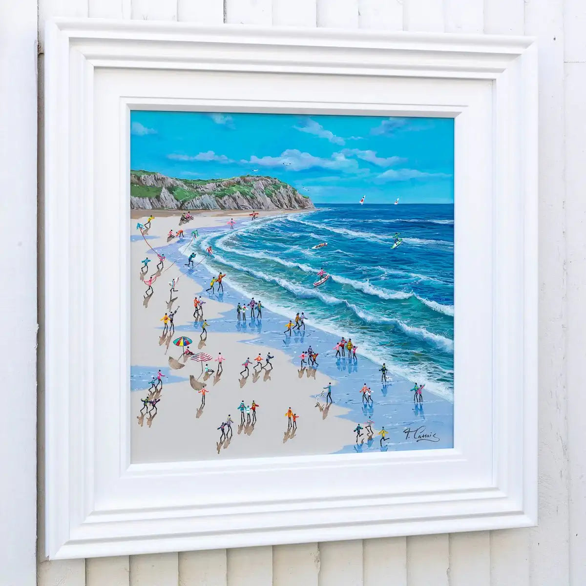 Fun on the Waves - Original - SOLD by artist Paola Cassais - Wyecliffe Galleries