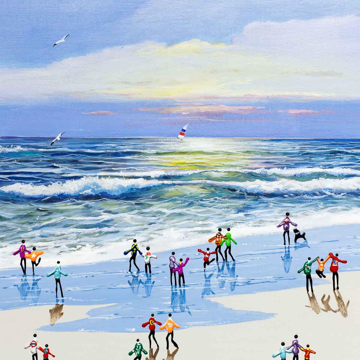 Ice Cream Sunday - Original - SOLD by artist Paola Cassais - Wyecliffe Galleries