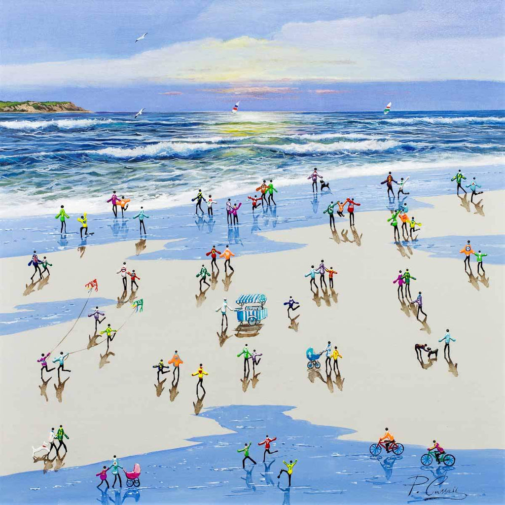 Ice Cream Sunday - Original - SOLD by artist Paola Cassais - Wyecliffe Galleries