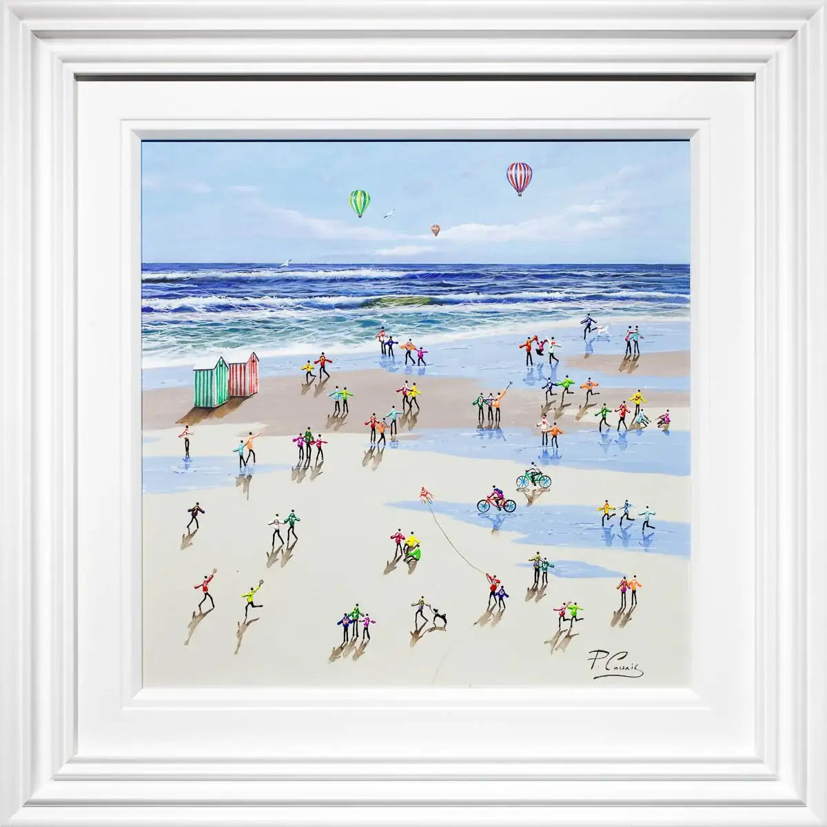 Selfies by the Sea - Original - Sold by artist Paola Cassais - Wyecliffe Galleries