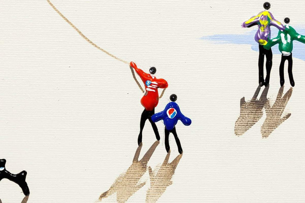 Selfies by the Sea - Original - Sold by artist Paola Cassais - Wyecliffe Galleries