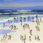 Shiny Happy People - Original - SOLD by artist Paola Cassais - Wyecliffe Galleries