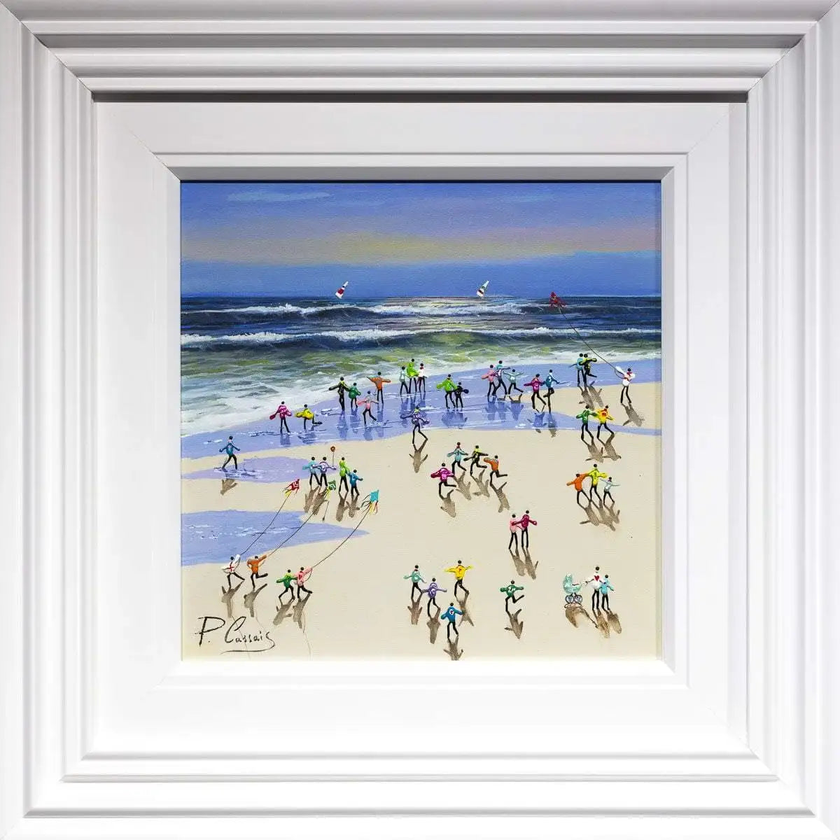 Shiny Happy People - Original - SOLD by artist Paola Cassais - Wyecliffe Galleries