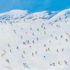 Skiing Fun - Original - SOLD by artist Paola Cassais - Wyecliffe Galleries