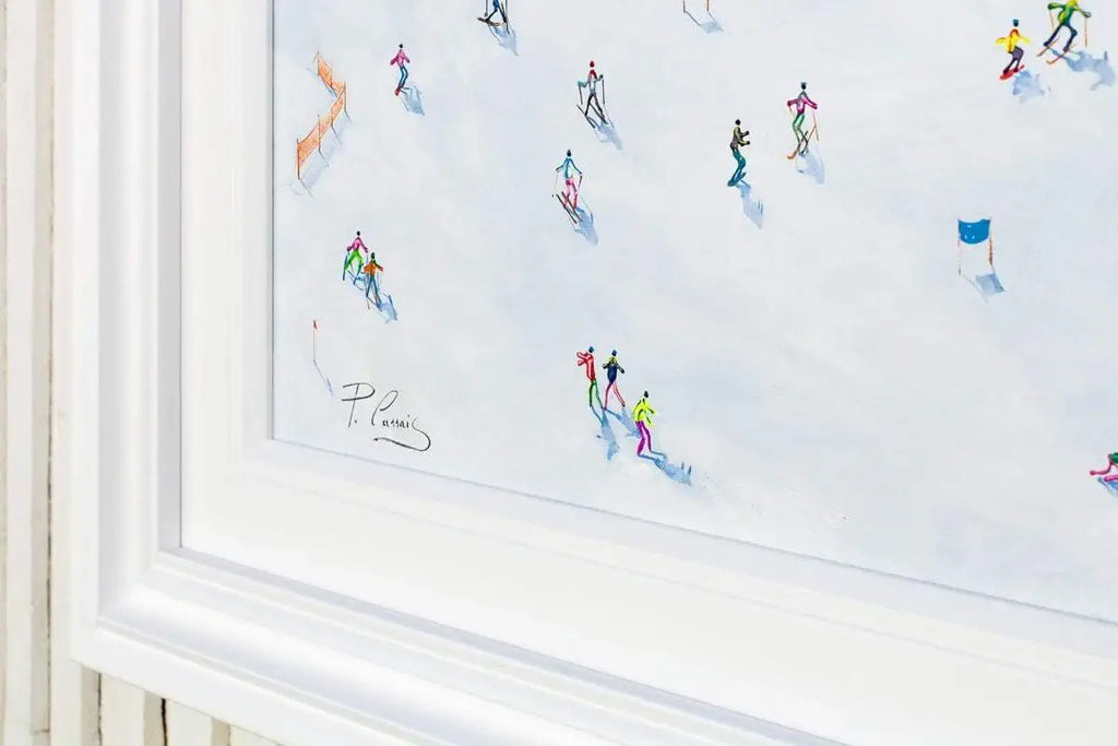 Skiing Fun - Original - SOLD by artist Paola Cassais - Wyecliffe Galleries