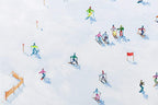 Skiing Fun - Original - SOLD by artist Paola Cassais - Wyecliffe Galleries
