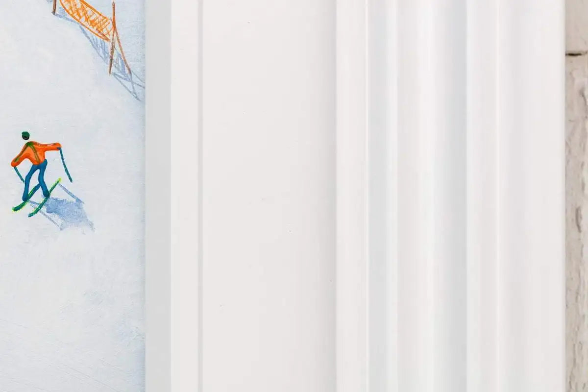 Skiing Fun - Original - SOLD by artist Paola Cassais - Wyecliffe Galleries