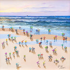 Sunset Skies and Selfies - Original - SOLD by artist Paola Cassais - Wyecliffe Galleries