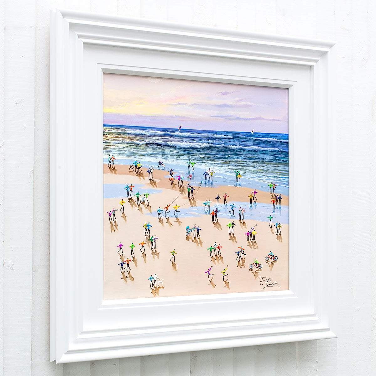 Sunset Skies and Selfies - Original - SOLD by artist Paola Cassais - Wyecliffe Galleries