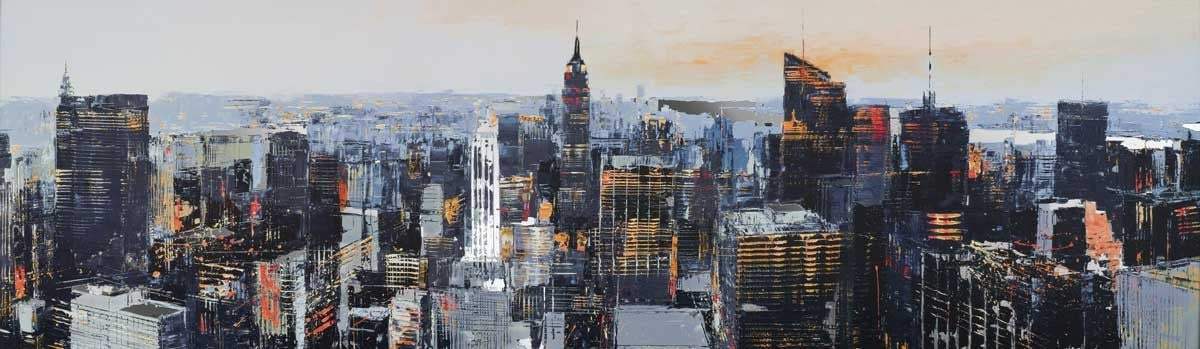 Manhattan Moments- SOLD by artist Paul Kenton - Wyecliffe Galleries