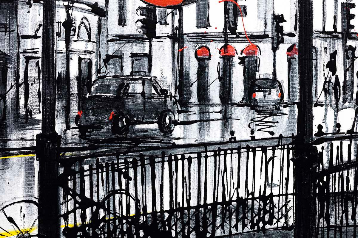 Piccadilly Transports - Original - SOLD by artist Paul Kenton - Wyecliffe Galleries