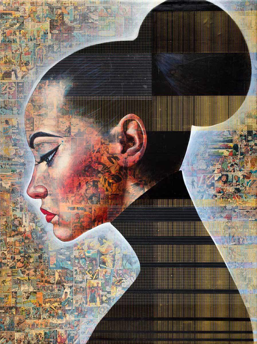 Comic Chic - Original - SOLD by artist Puritat - Wyecliffe Galleries