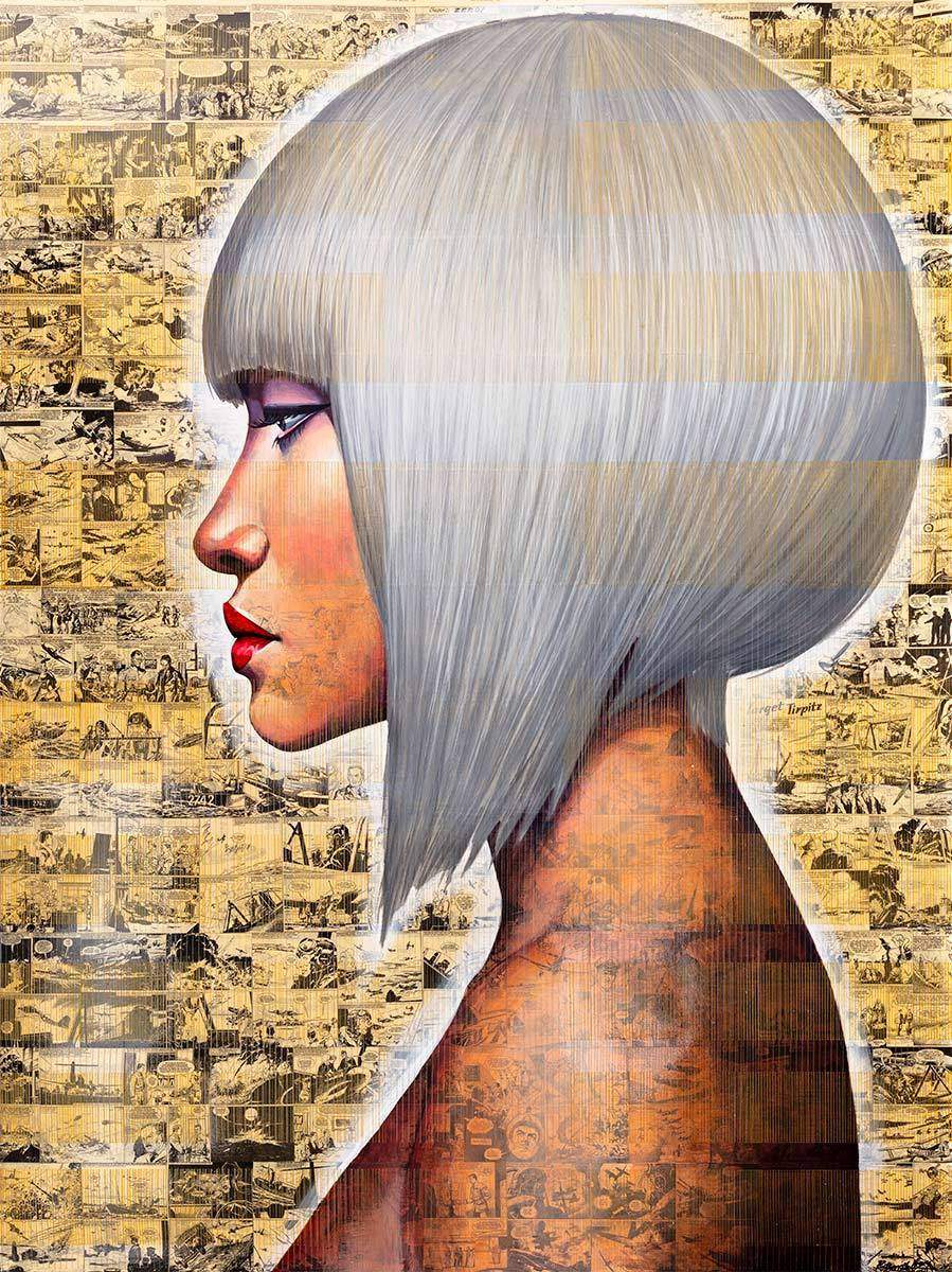 In My Thoughts - Original SOLD by artist Puritat - Wyecliffe Galleries