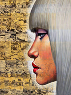 In My Thoughts - Original SOLD by artist Puritat - Wyecliffe Galleries