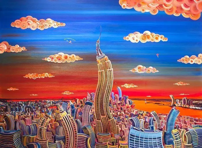Empire City - SOLD by artist Rayford - Wyecliffe Galleries