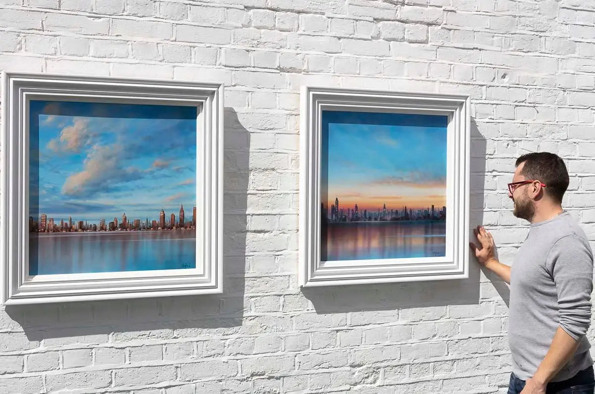 The High-Rise at Dusk - Original by artist Ric Duffield - Wyecliffe Galleries