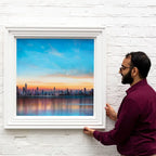 The High-Rise at Dusk - Original by artist Ric Duffield - Wyecliffe Galleries