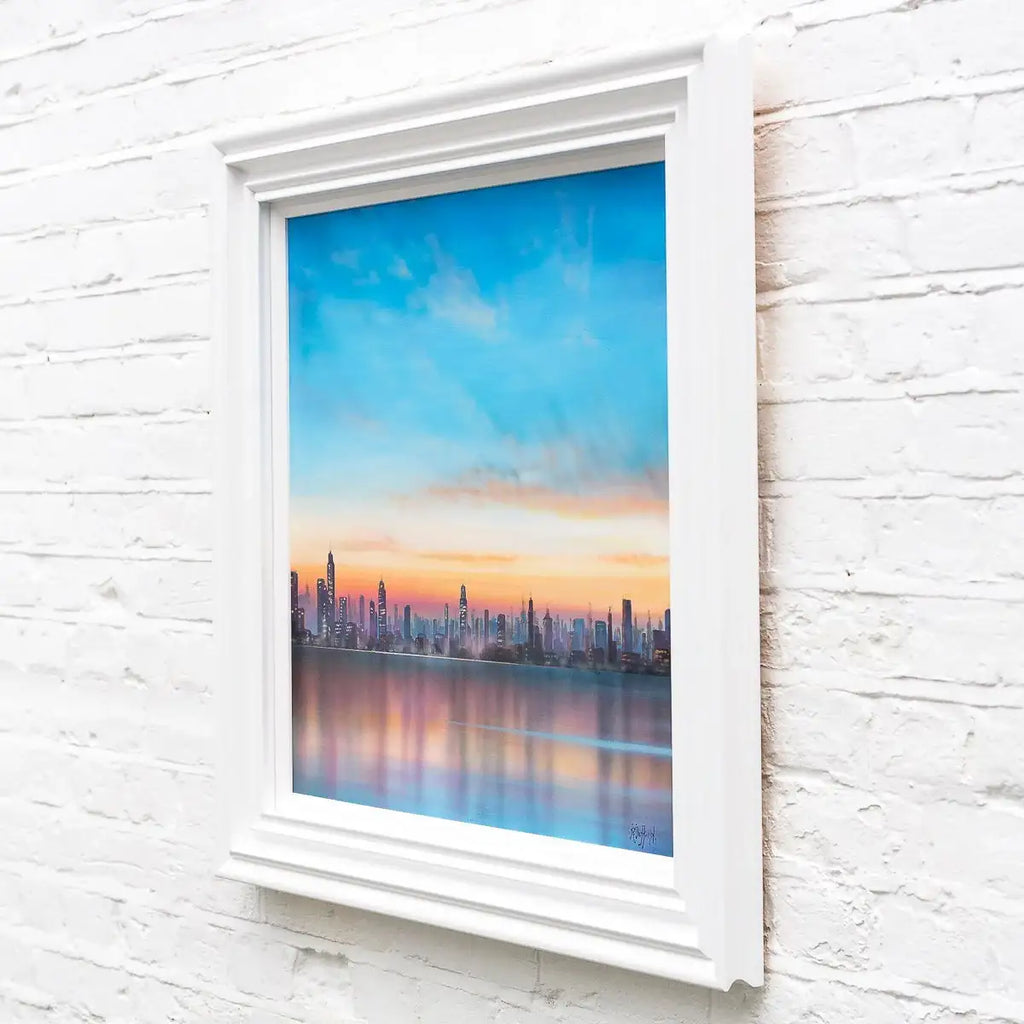 The High-Rise at Dusk - Original by artist Ric Duffield - Wyecliffe Galleries