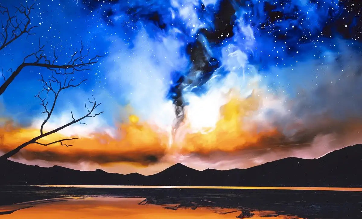 A Great Gig In The Sky - Original - SOLD by artist Richard King - Wyecliffe Galleries