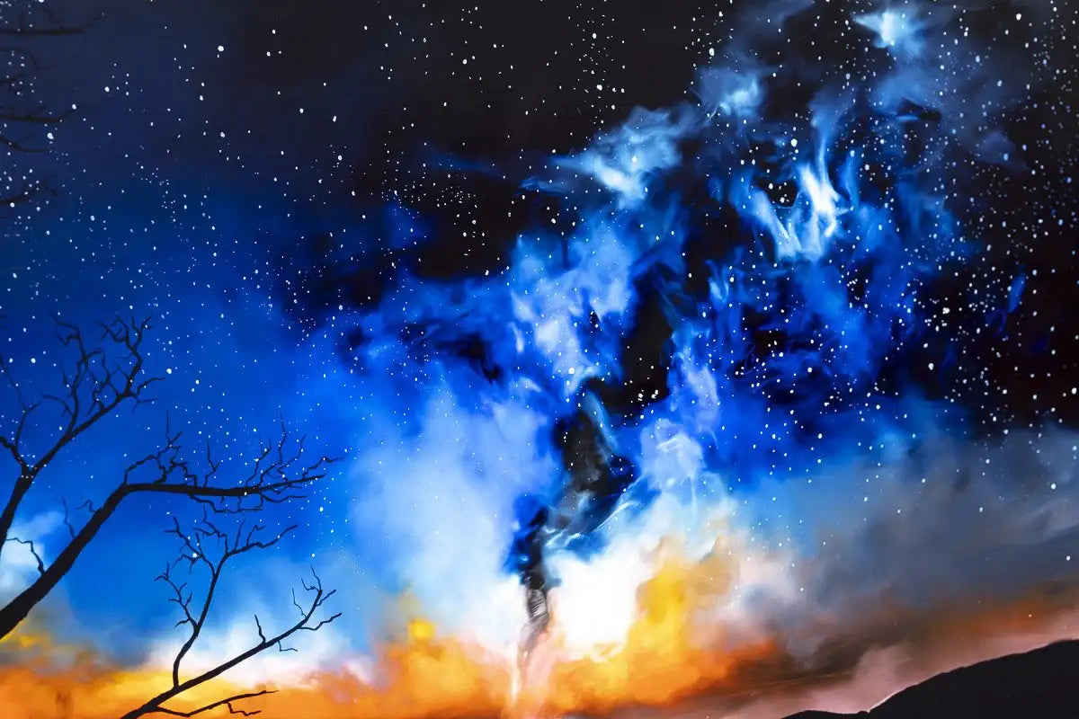 A Great Gig In The Sky - Original - SOLD by artist Richard King - Wyecliffe Galleries