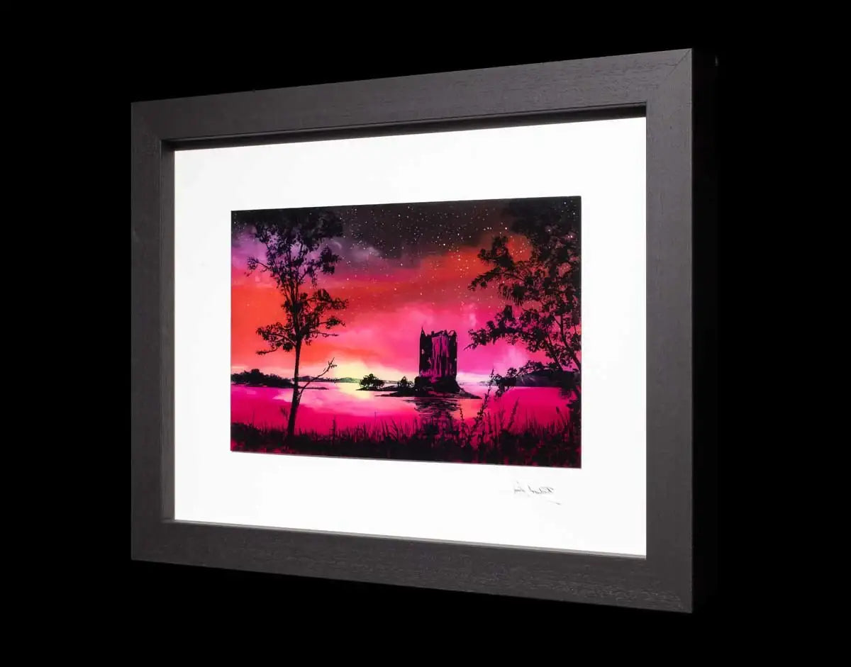 Crimson Nights - Original - SOLD by artist Richard King - Wyecliffe Galleries