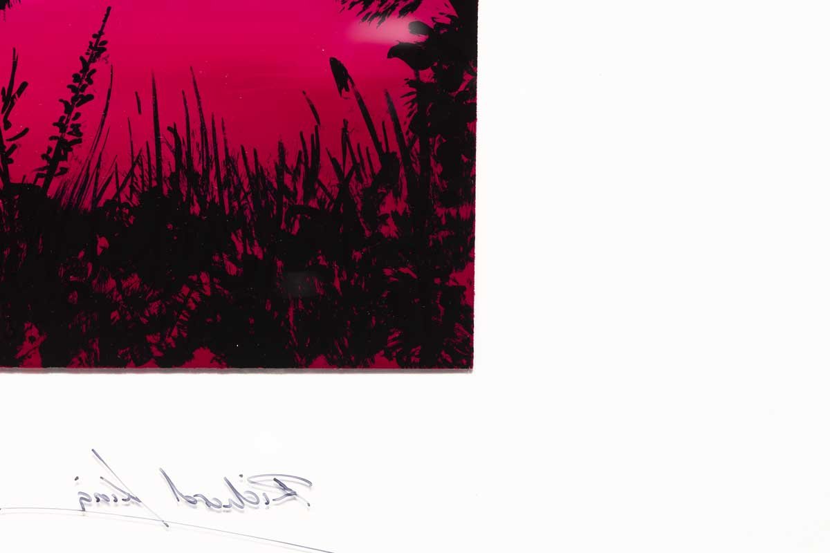 Crimson Nights - Original - RESEREVED Richard King Framed