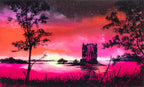 Crimson Nights - Original - SOLD by artist Richard King - Wyecliffe Galleries