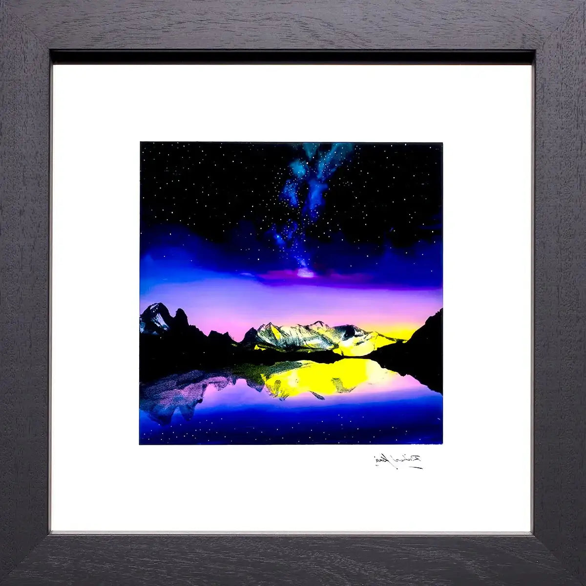 Mont Blanc In The Stars - Original - SOLD by artist Richard King - Wyecliffe Galleries