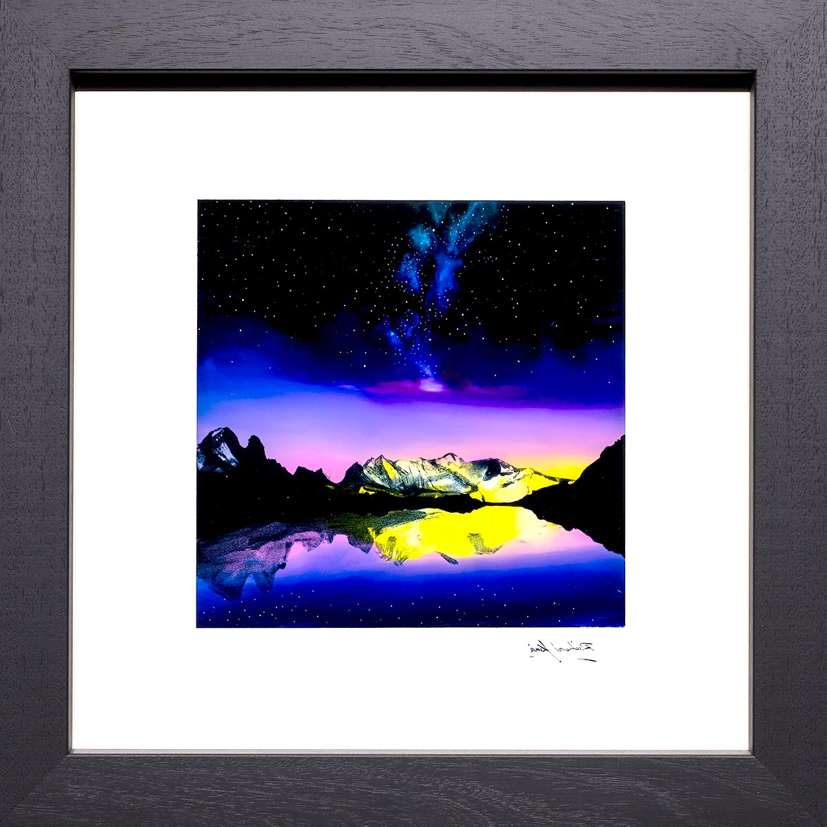 Mont Blanc In The Stars - Original Richard King Framed