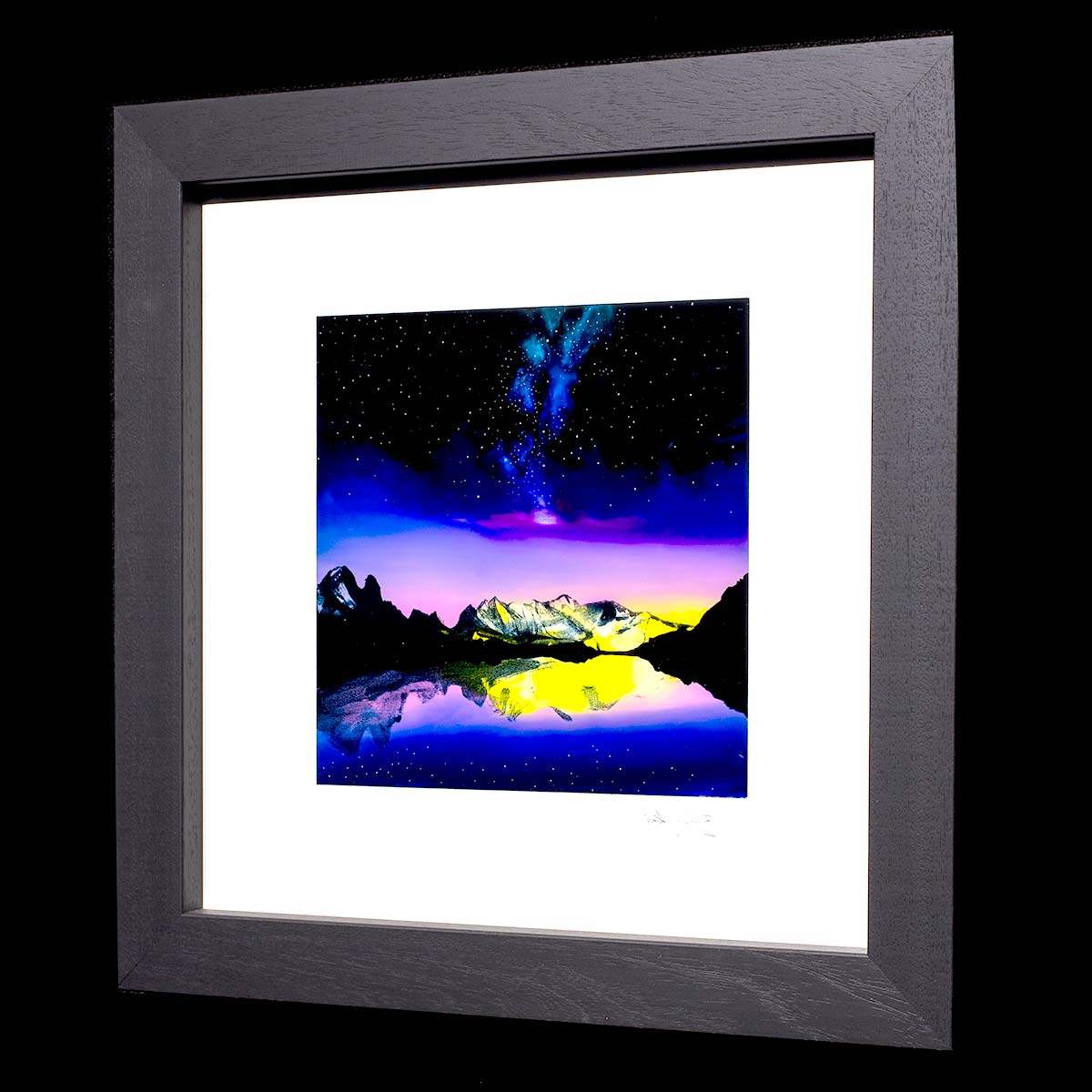 Mont Blanc In The Stars - Original - SOLD by artist Richard King - Wyecliffe Galleries