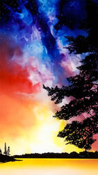 The Sky Is Your Neighbourhood - Original - SOLD by artist Richard King - Wyecliffe Galleries