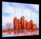 Battersea Dusk - Original - SOLD by artist Richard Knight - Wyecliffe Galleries