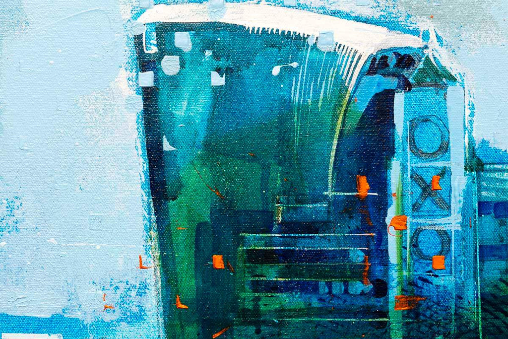 Blue Sky Thames - Original - SOLD by artist Richard Knight - Wyecliffe Galleries