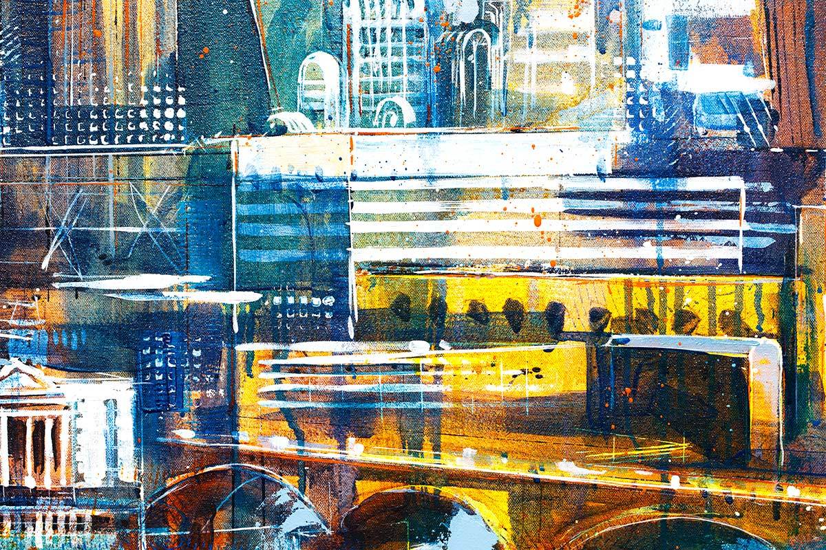 Bridge to the City - Original Richard Knight Framed