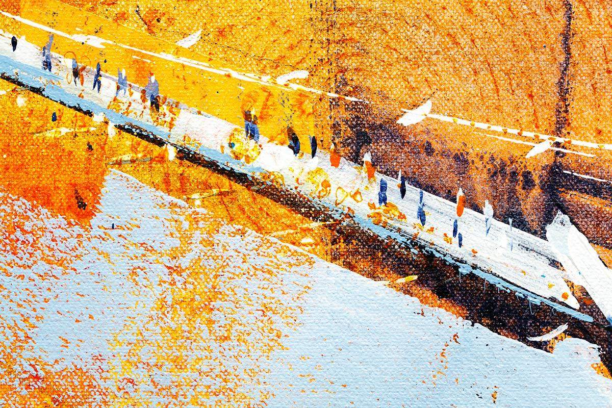 Bridge to the City - Original - SOLD by artist Richard Knight - Wyecliffe Galleries