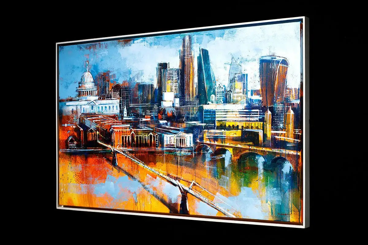 Bridge to the City - Original - SOLD by artist Richard Knight - Wyecliffe Galleries