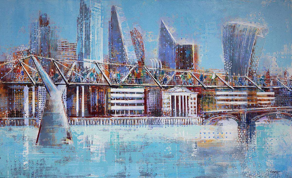 Millennium City - SOLD by artist Richard Knight - Wyecliffe Galleries