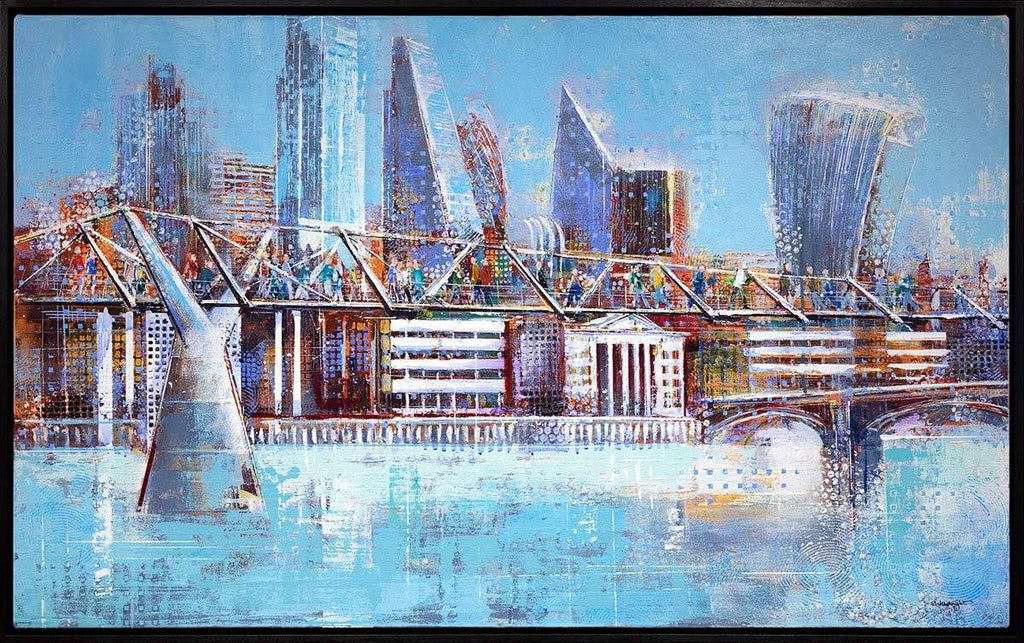 Millennium City - SOLD by artist Richard Knight - Wyecliffe Galleries