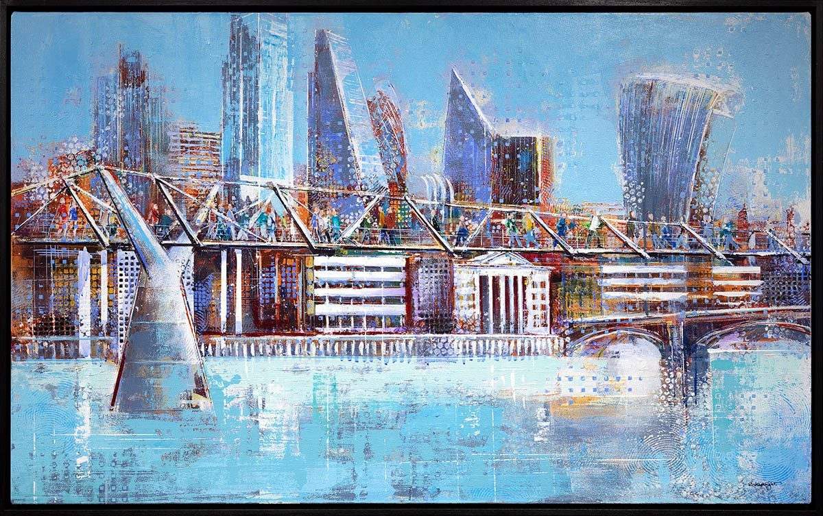 Millennium City - SOLD by artist Richard Knight - Wyecliffe Galleries