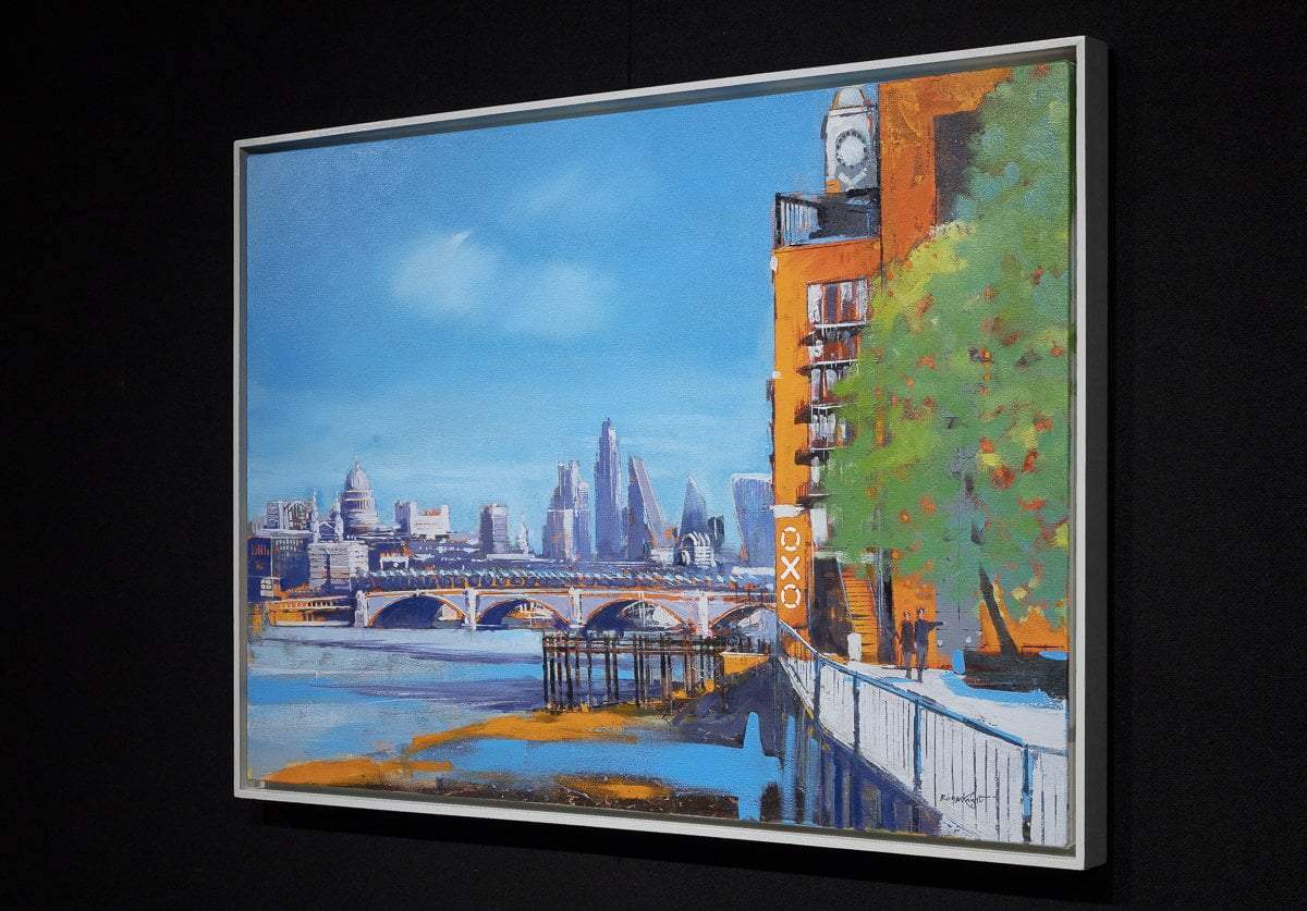 Oxo to St Pauls - Original - SOLD by artist Richard Knight - Wyecliffe Galleries