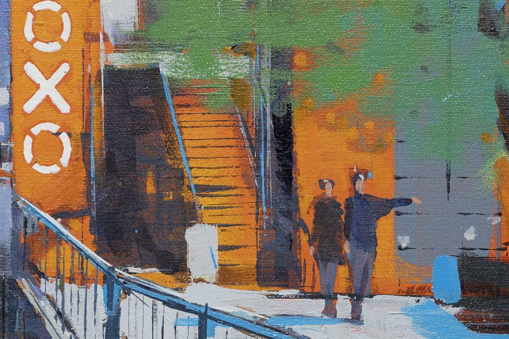 Oxo to St Pauls - Original - SOLD by artist Richard Knight - Wyecliffe Galleries