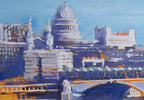 Oxo to St Pauls - Original - SOLD by artist Richard Knight - Wyecliffe Galleries
