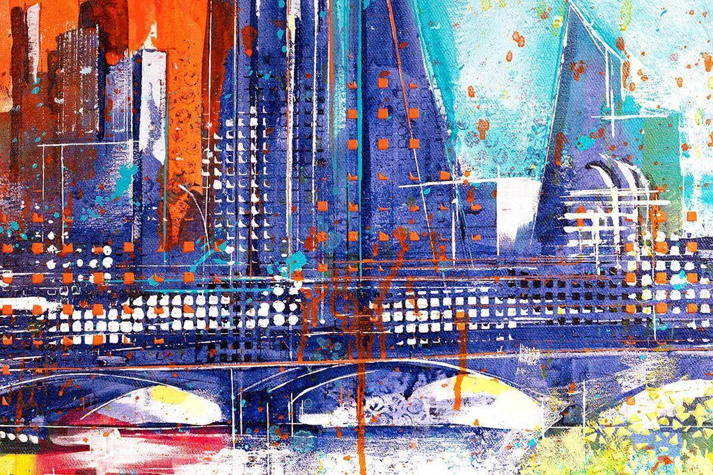 River City - Original - SOLD by artist Richard Knight - Wyecliffe Galleries