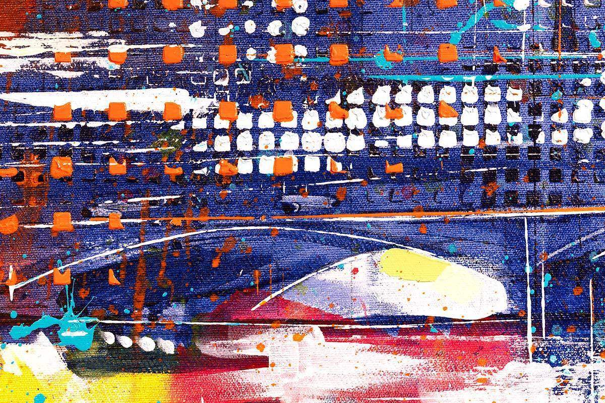 River City - Original - SOLD by artist Richard Knight - Wyecliffe Galleries