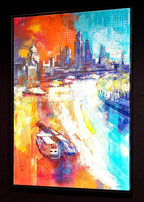 River City - Original - SOLD by artist Richard Knight - Wyecliffe Galleries