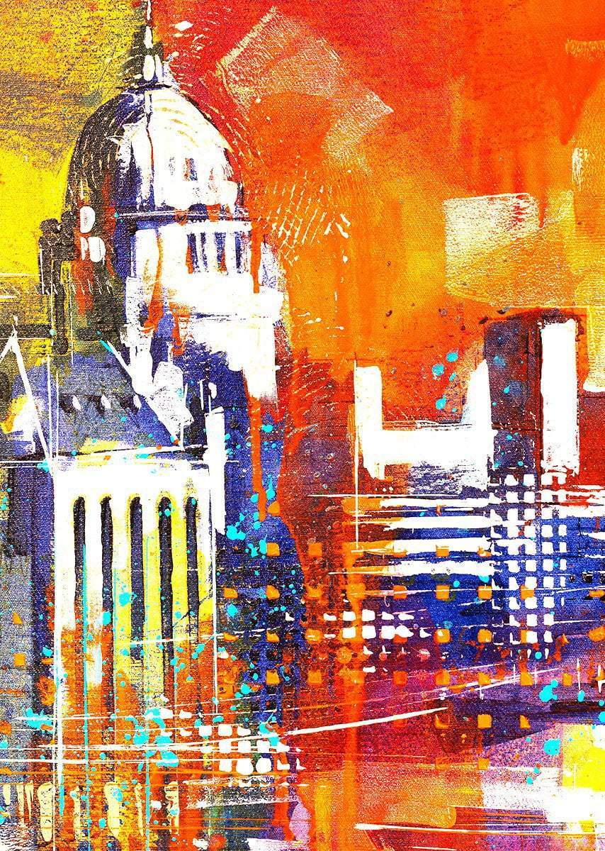 River City - Original - SOLD by artist Richard Knight - Wyecliffe Galleries