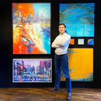 River City - Original - SOLD by artist Richard Knight - Wyecliffe Galleries