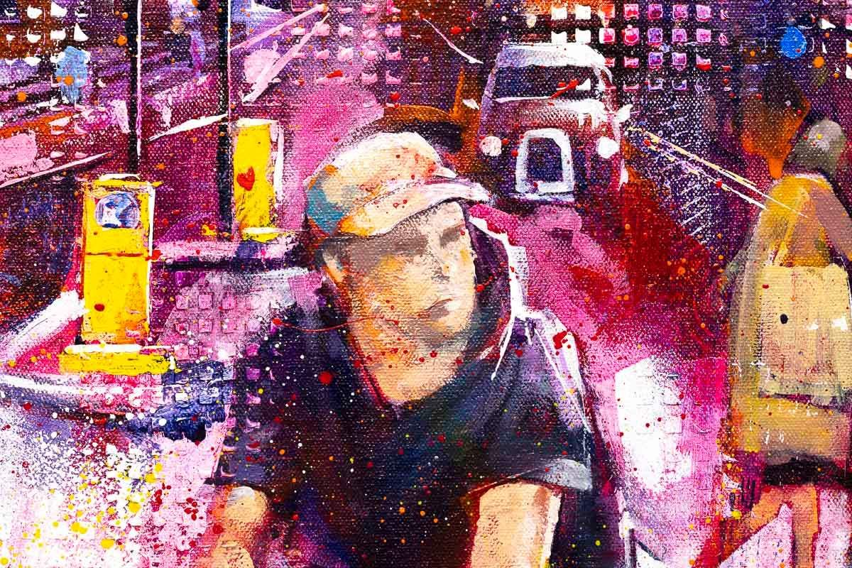 This is London - Original - SOLD by artist Richard Knight - Wyecliffe Galleries